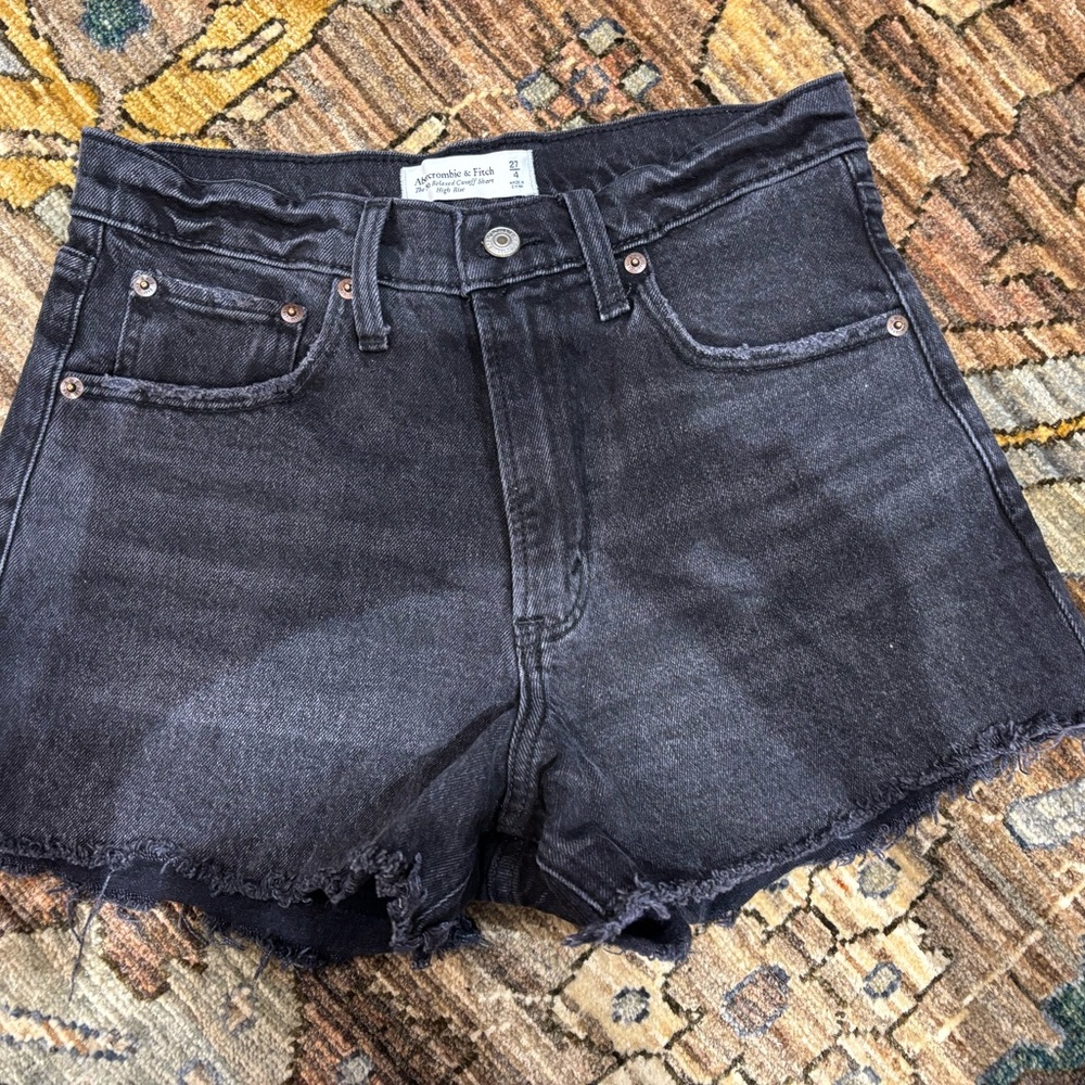 Abercrombie & Fitch Dark Gray Jean Shorts